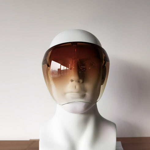 Hot sale multicolor clear PC material tinted blocc visor face shield for outdoor protection